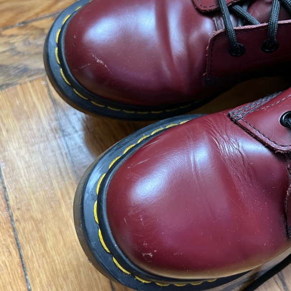 1460 Smooth Leather Dr. Martens in Cherry Size 8 - Picture 5 of 6